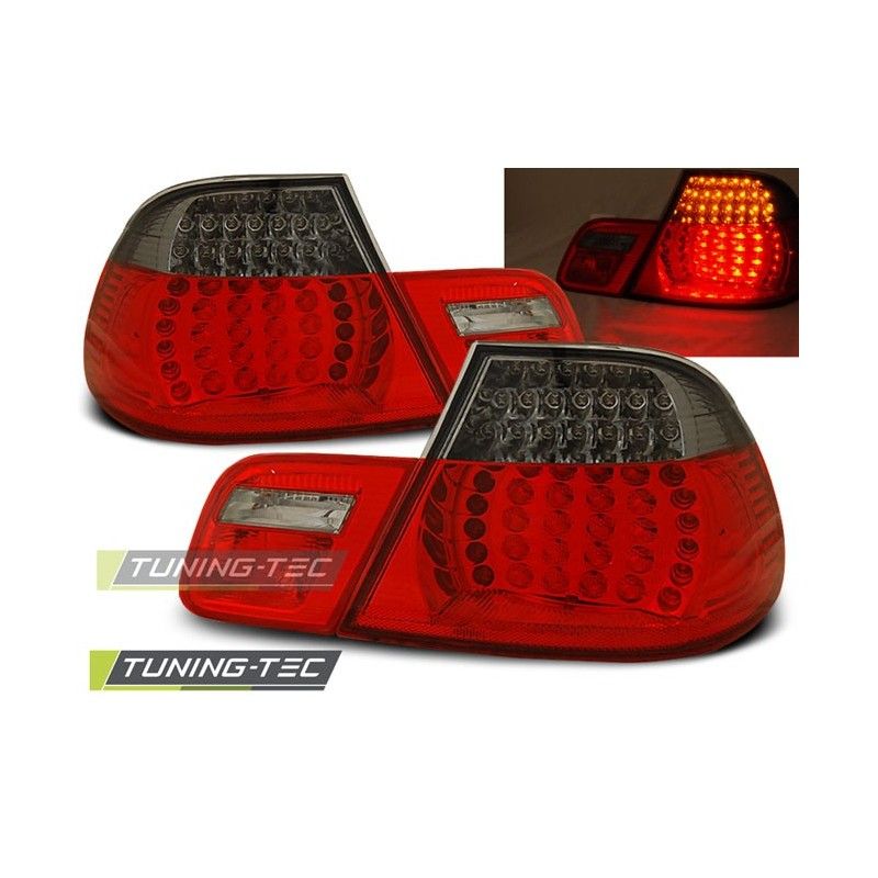 LED TAIL LIGHTS RED SMOKE fits BMW E46 04.99-03.03 CABRIO, Serie 3 E46 Coupé/Cab
