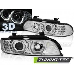 HEADLIGHTS ANGEL EYES 3D CHROME fits BMW E39 09.95-06.03, Serie 5 E39