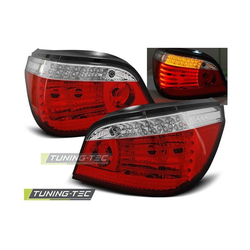 LED TAIL LIGHTS RED WHITE fits BMW E60 07.03-07, Serie 5 E60/61