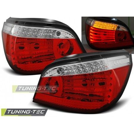 LED TAIL LIGHTS RED WHITE fits BMW E60 07.03-07, Serie 5 E60/61