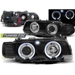 XENON HEADLIGHTS ANGEL EYES BLACK fits BMW E38 09.98-07.01, Serie 7 E38 