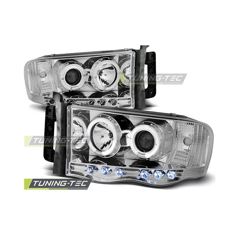 DODGE RAM 02-06 ANGEL EYES CHROME, Eclairage Dodge