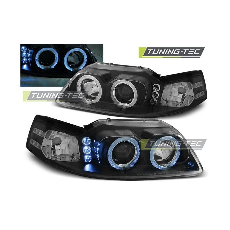 FORD MUSTANG 98-04 ANGEL EYES BLACK, Eclairage Ford