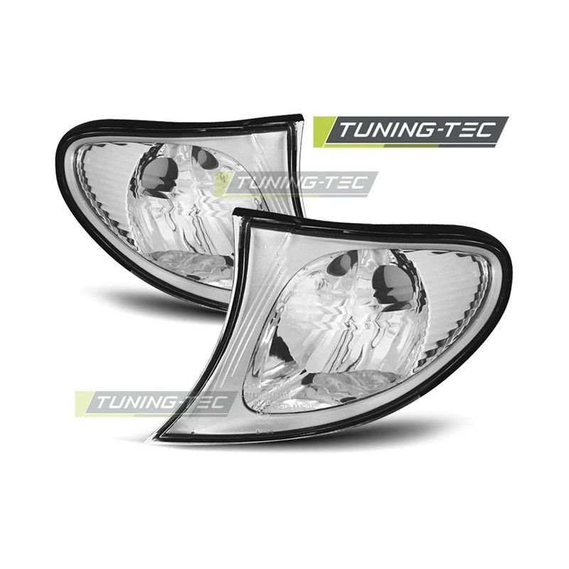 FRONT DIRECTION CHROME RAND fits BMW E46 09.01-03.05, Eclairage Bmw