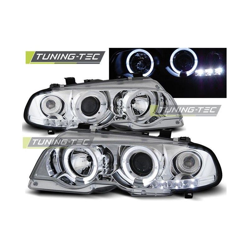 HEADLIGHTS ANGEL EYES CHROME fits BMW E46 04.99-03.03 COUPE , Serie 3 E46 Coupé/Cab