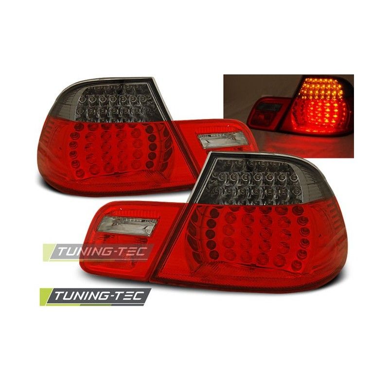 LED TAIL LIGHTS RED SMOKE fits BMW E46 04.99-03.03 COUPE, Serie 3 E46 Coupé/Cab