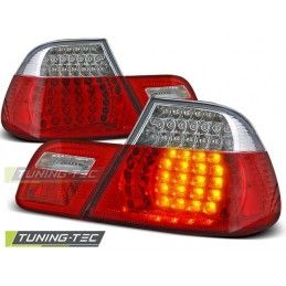 LED TAIL LIGHTS RED WHITE fits BMW E46 04.99-03.03 COUPE, Serie 3 E46 Coupé/Cab