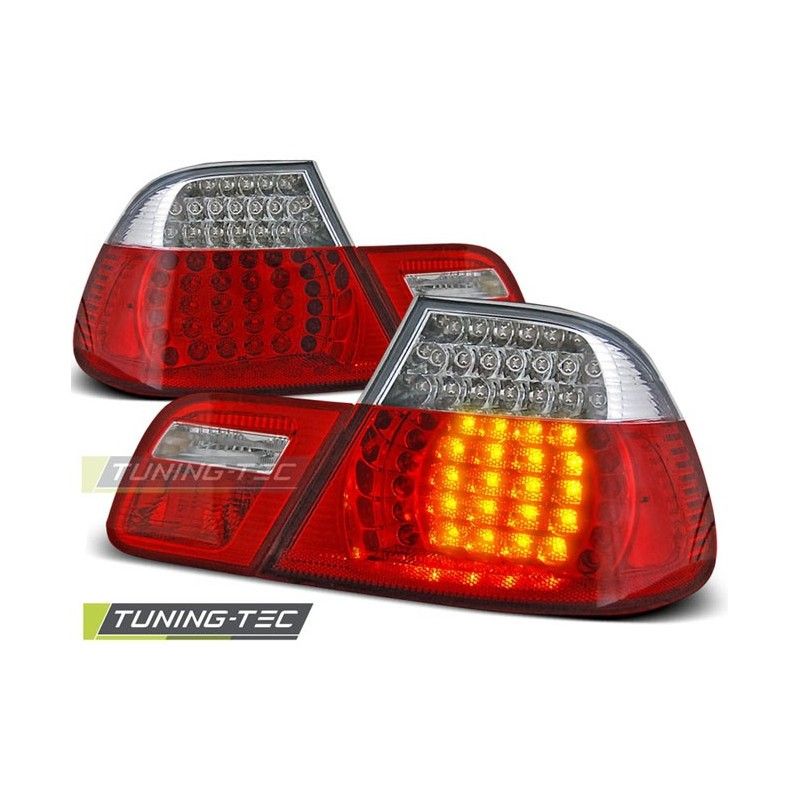 LED TAIL LIGHTS RED WHITE fits BMW E46 04.99-03.03 COUPE, Serie 3 E46 Coupé/Cab