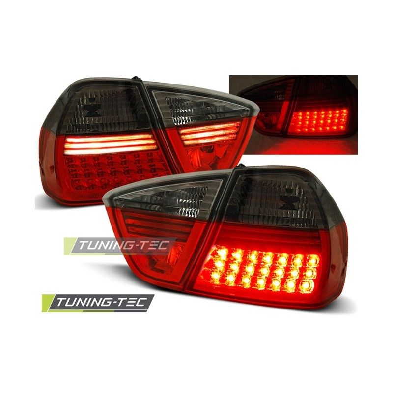 LED TAIL LIGHTS RED SMOKE fits BMW E90 03.05-08.08, Serie 3 E90/E91