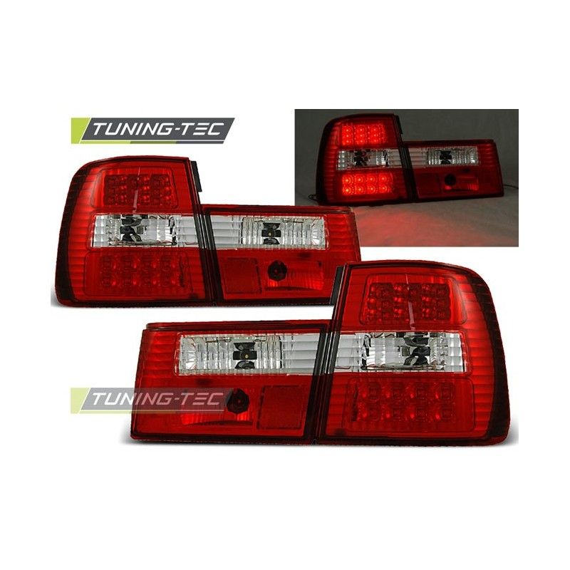 LED TAIL LIGHTS RED WHITE fits BMW E34 02.88-12.95 SEDAN, Serie 5 E34