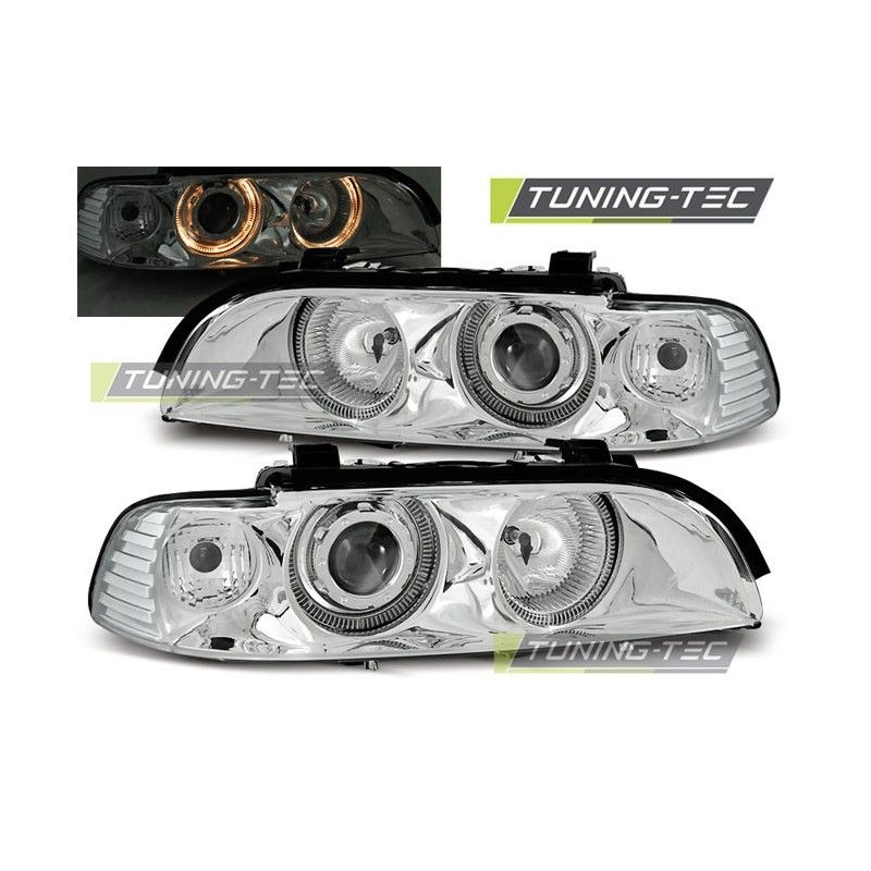 HEADLIGHTS ANGEL EYES CHROME fits BMW E39 09.95-06.03, Serie 5 E39