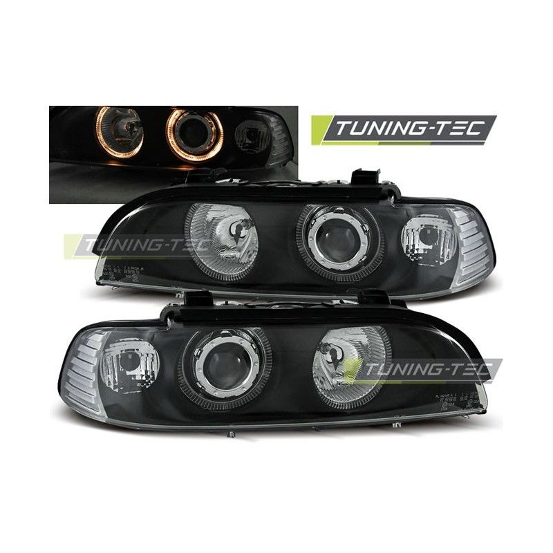 HEADLIGHTS ANGEL EYES BLACK fits BMW E39 09.95-06.03, Serie 5 E39