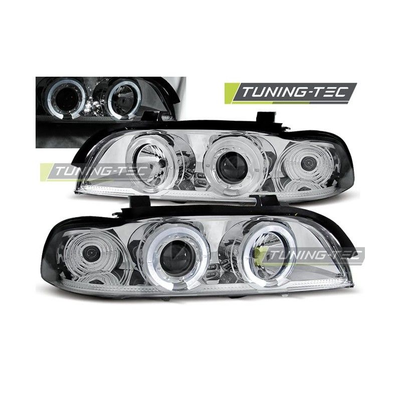 HEADLIGHTS ANGEL EYES CHROME fits BMW E39 09.95-05.03, Serie 5 E39