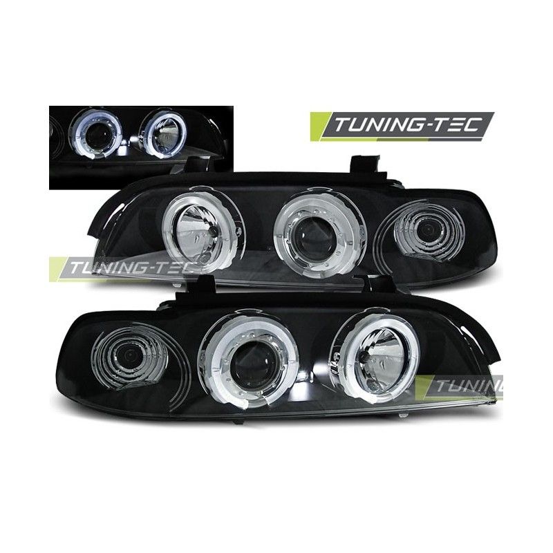 HEADLIGHTS ANGEL EYES BLACK fits BMW E39 09.95-06.03, Serie 5 E39