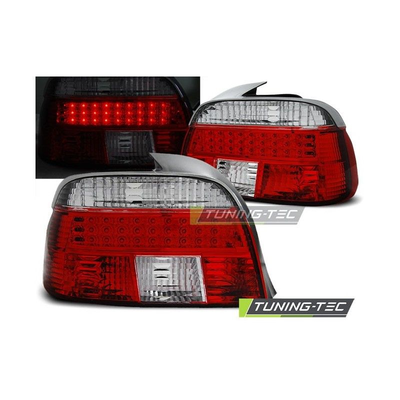 LED TAIL LIGHTS RED WHITE fits BMW E39 09.95-08.00, Serie 5 E39