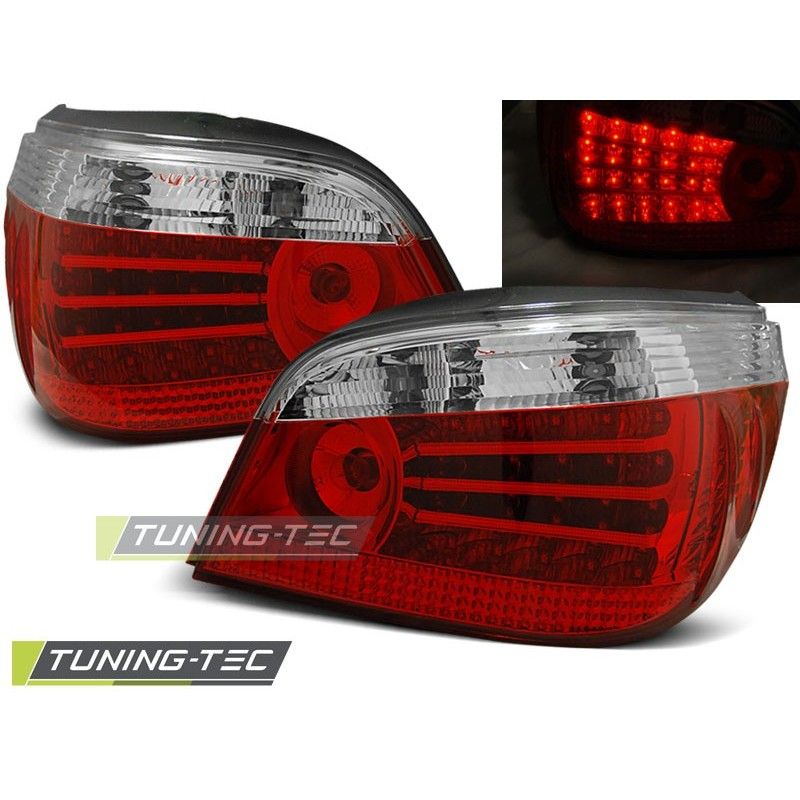 LED TAIL LIGHTS RED WHITE fits BMW E60 07.03-07, Serie 5 E60/61