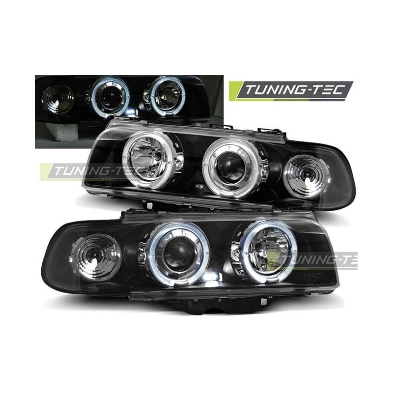 HEADLIGHTS ANGEL EYES BLACK fits BMW E38 06.94-08.98, Serie 7 E38 