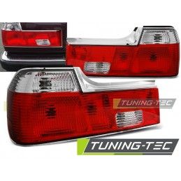 TAIL LIGHTS RED WHITE fits BMW E32 06.86-04.94, Serie 7 E32
