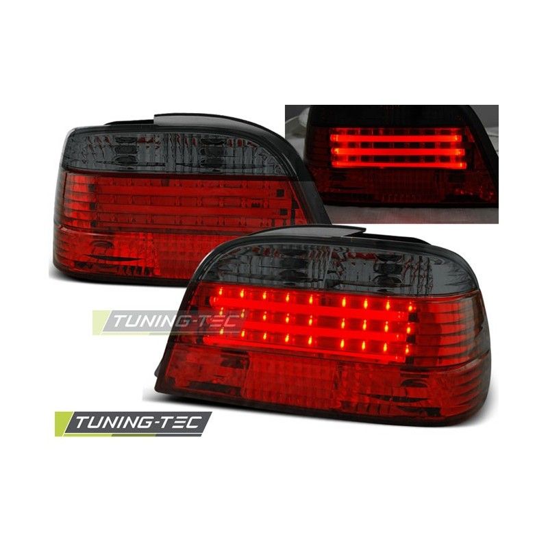 LED BAR TAIL LIGHTS RED SMOKE fits BMW E38 06.94-07.01, Serie 7 E38 