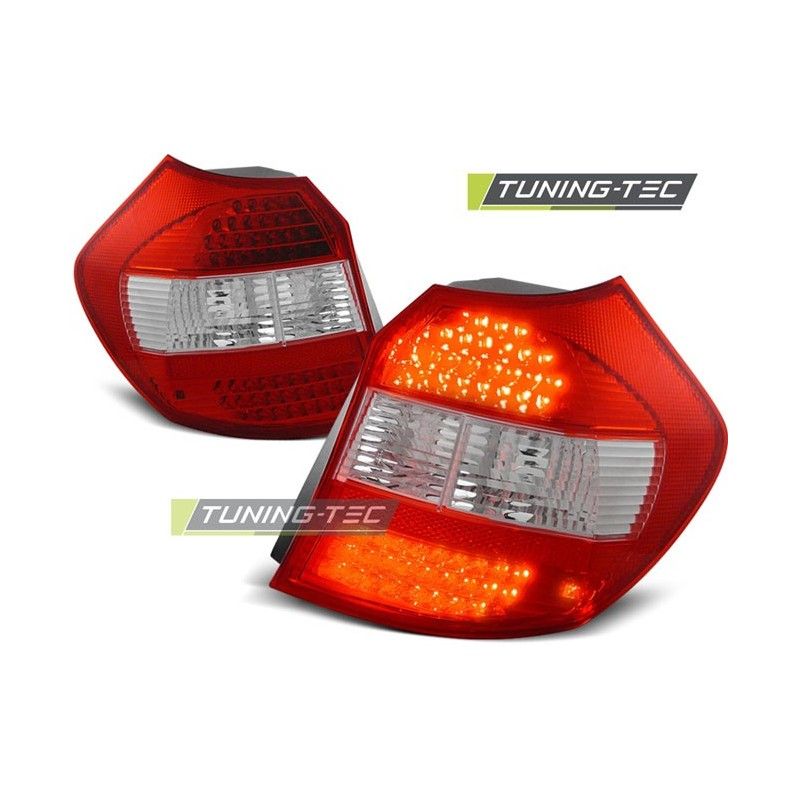 LED TAIL LIGHTS RED WHITE fits BMW E87 04-08.07, Serie 1 E81/E87