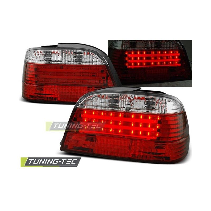 LED BAR TAIL LIGHTS RED WHIE fits BMW E38 06.94-07.01, Serie 7 E38 