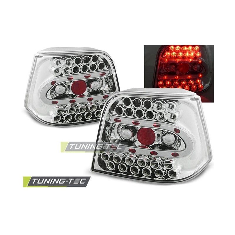 LED TAIL LIGHTS CHROME fits VW GOLF 4 09.97-09.03, Golf 4