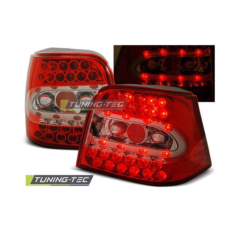 LED TAIL LIGHTS RED WHITE fits VW GOLF 4 09.97-09.03, Golf 4