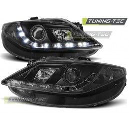 HEADLIGHTS DAYLIGHT BLACK fits SEAT IBIZA 6J 06.08-12, Ibiza 6J 08-17