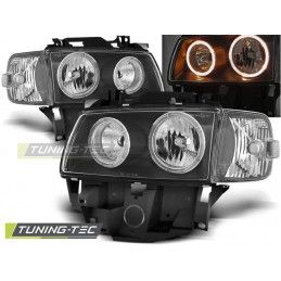 HEADLIGHTS ANGEL EYES BLACK fits VW T4 08.96-03.03 BUS, T4