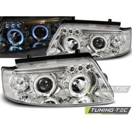 HEADLIGHTS ANGEL EYES CHROME fits VW PASSAT B5 3B 11.96-08.00, Passat B5 96-05