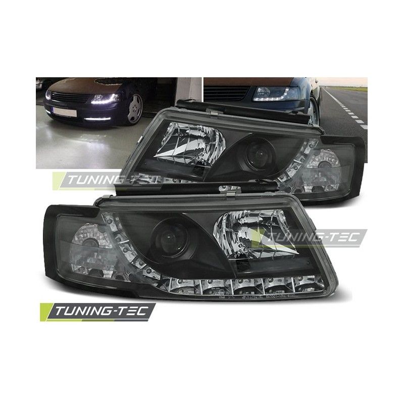 HEADLIGHTS DAYLIGHT BLACK fits VW PASSAT 5B 3B 11.96-08.00, Passat B5 96-05