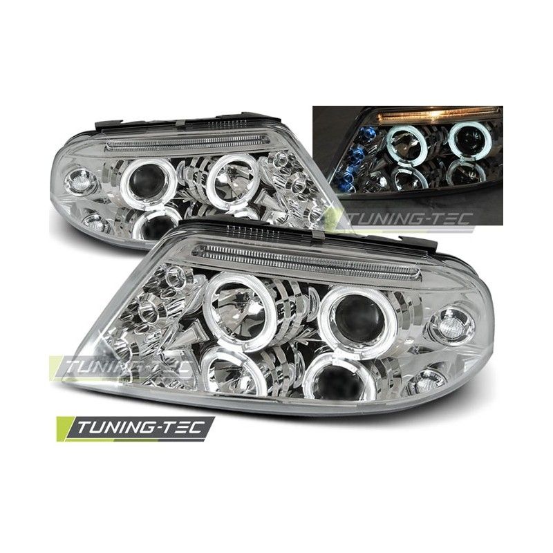 HEADLIGHTS ANGEL EYES CHROME fits VW PASSAT 3BG 09.00-03.05, Passat B5 96-05