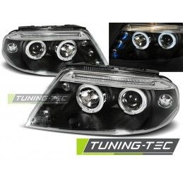 HEADLIGHTS ANGEL EYES BLACK fits VW PASSAT 3BG 09.00-03.05, Passat B5 96-05