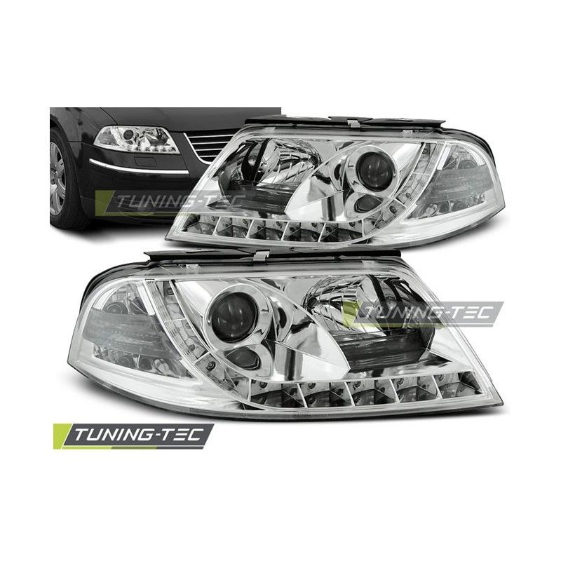 HEADLIGHTS DAYLIGHT CHROME fits VW PASSAT 3BG 09.00-03.05, Passat B5 96-05