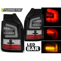 LED BAR TAIL LIGHTS BLACK fits VW T5 04.03-09, T5