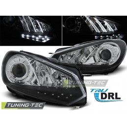 HEADLIGHTS TRUE DRL BLACK fits VW GOLF 6 10.08- 12, Golf 6