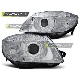 HEADLIGHTS CHROME fits SKODA FABIA 07-03.10 / ROOMSTER 06-03.10, Fabia II 07-15