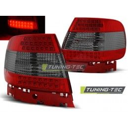 LED TAIL LIGHTS RED SMOKE fits AUDI A4 11.94-09.00, A4 B5 94-01