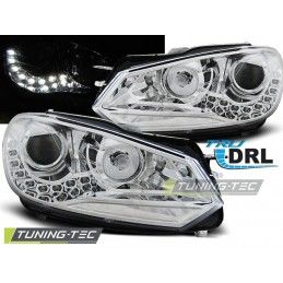 HEADLIGHTS TRUE DRL CHROME fits VW GOLF 6 10.08-12, Golf 6