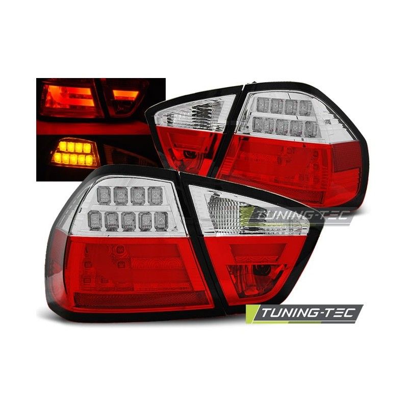 LED BAR TAIL LIGHTS RED WHIE fits BMW E90 03.05-08.08, Serie 3 E90/E91