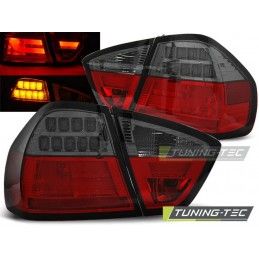 LED BAR TAIL LIGHTS RED SMOKE fits BMW E90 03.05-08.08, Serie 3 E90/E91