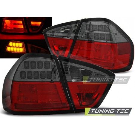 LED BAR TAIL LIGHTS RED SMOKE fits BMW E90 03.05-08.08, Serie 3 E90/E91