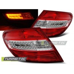 LED TAIL LIGHTS RED WHITE fits MERCEDES C-KLASA W204 SEDAN 07-10, Classe C W204