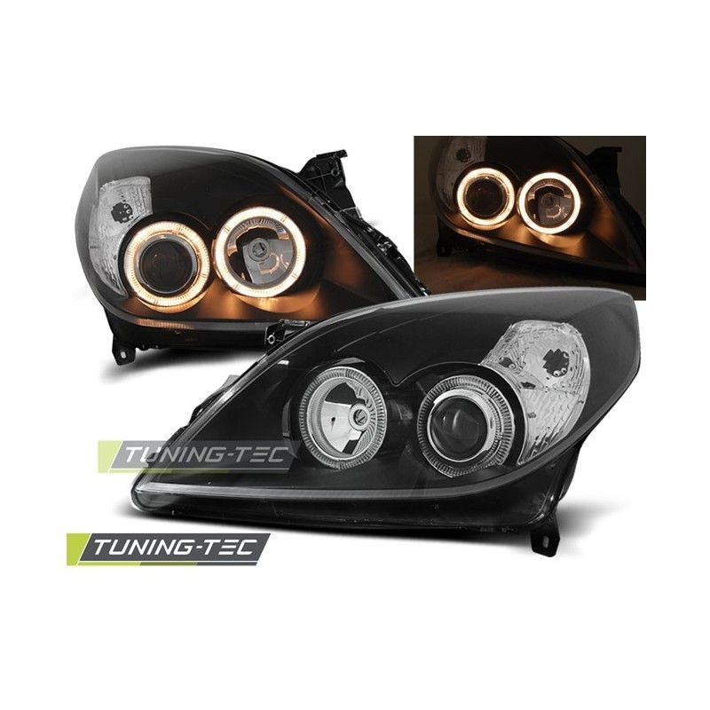 OPEL VECTRA C 09.05-08 ANGEL EYES BLACK , Eclairage Opel