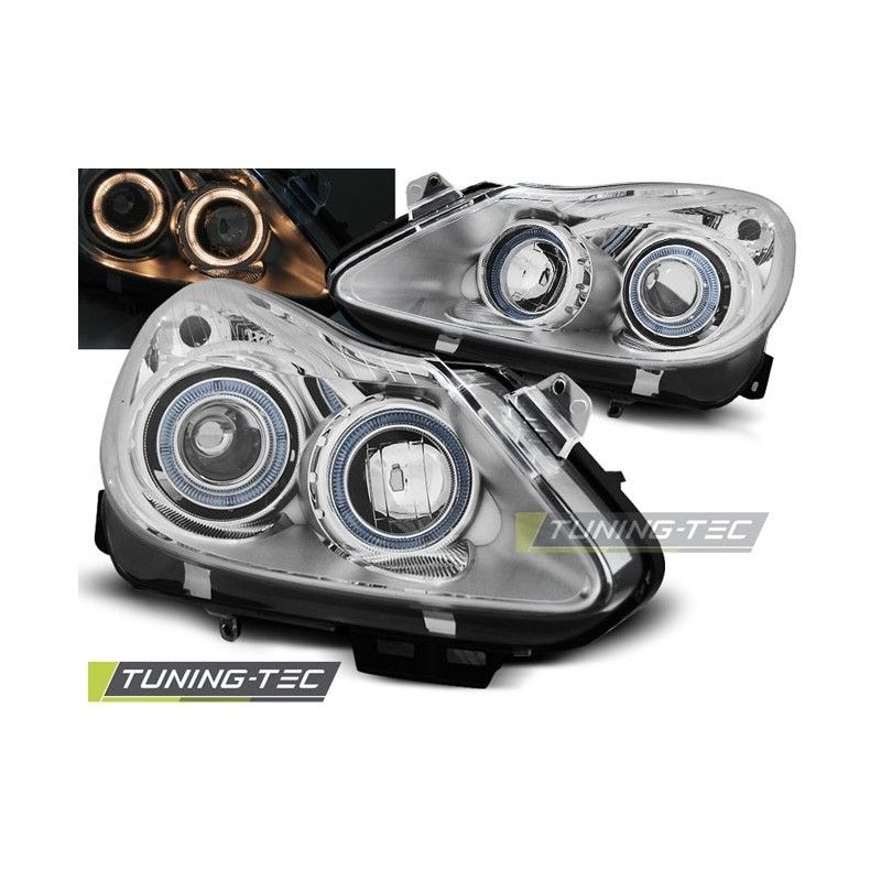 OPEL CORSA D 04.06-11 ANGEL EYES CHROME, Corsa D