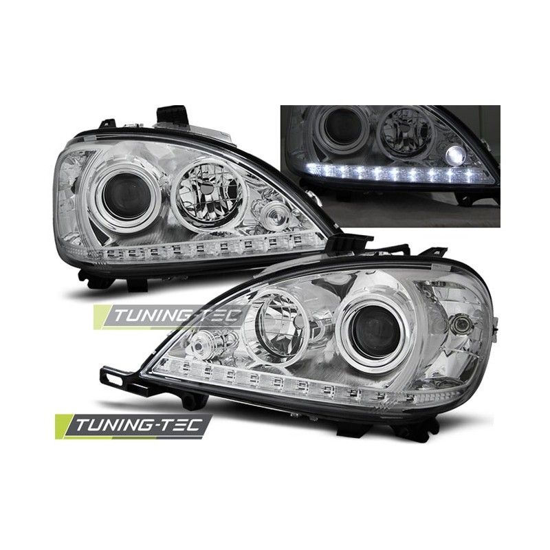 HEADLIGHTS DAYLIGHT CHROME fits MERCEDES W163 ML M-KLASA 09.01-05, ML W163