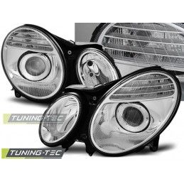 HEADLIGHTS CHROME fits MERCEDES W211 E-KLASA 03.02-04.06, Classe E W211