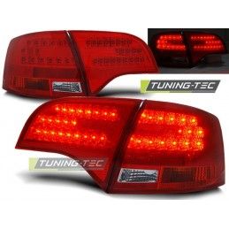 LED TAIL LIGHTS RED WHITE fits AUDI A4 B7 11.04-03.08 AVANT, A4 B7 04-08