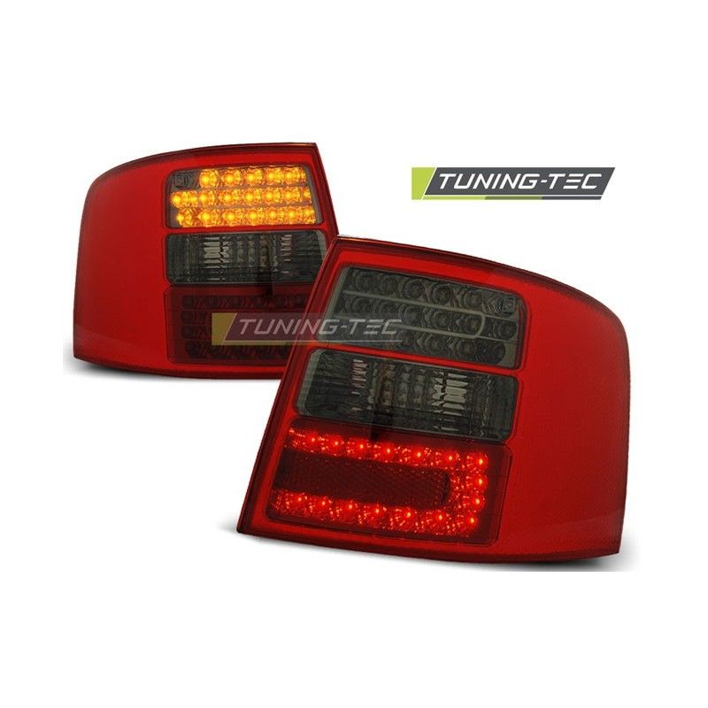 LED TAIL LIGHTS RED SMOKE fits AUDI A6 05.97-05.04 AVANT, A6 4B C5 97-04