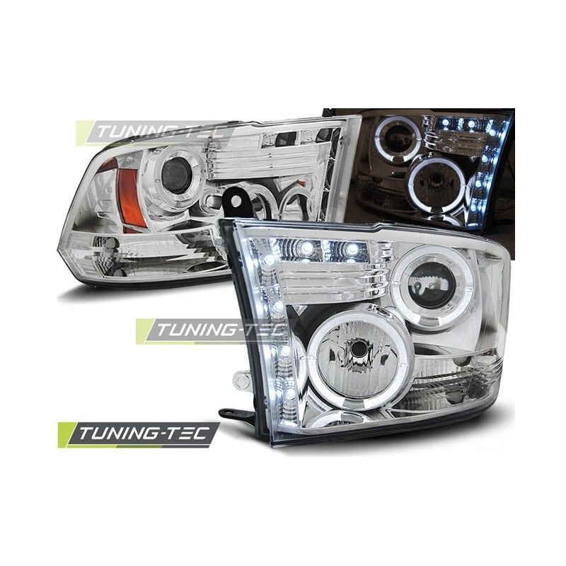 DODGE RAM 09-18 ANGEL EYES CHROME, Eclairage Dodge